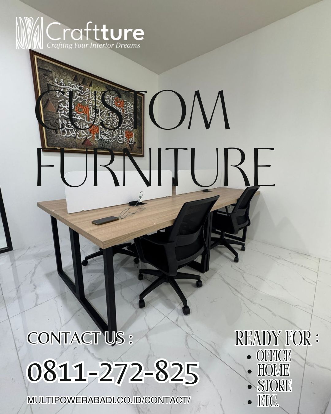 Jasa Pembuatan Custom Furniture Profesional di Kota surabaya